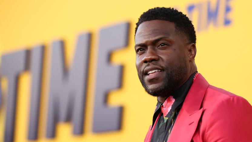 Cast member Kevin Hart attends a premiere for the film "Me Time" in Los Angeles, California, U.S., August 23, 2022. REUTERS/Mario Anzuoni