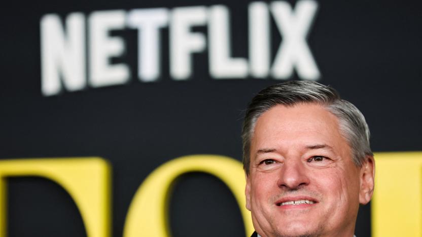 CEO of Netflix Ted Sarandos attends the red carpet premiere of the Netflix movie "Maestro" at the Academy Museum of Motion Pictures in Los Angeles, California, U.S. December 12, 2023.  REUTERS/Mike Blake