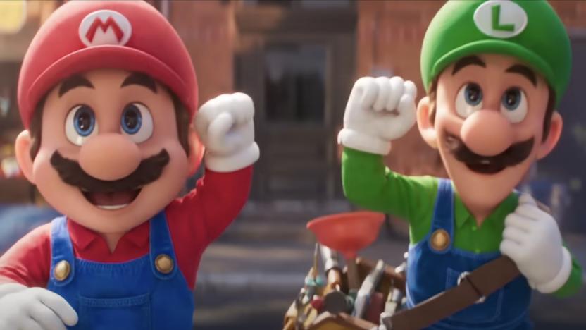 Mario and Luigi from the Super Mario Bros Movie