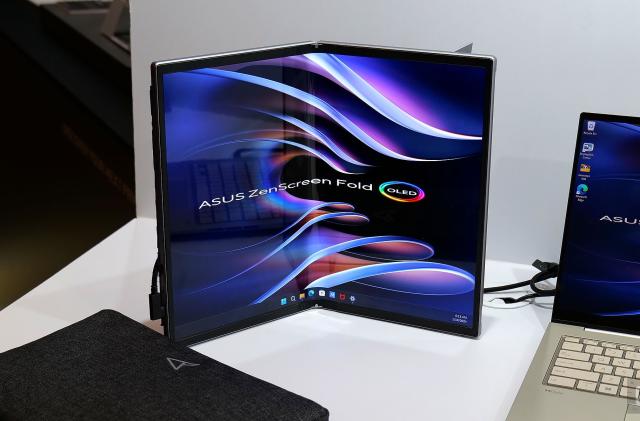 At CES 2024, ASUS announced the ZenScreen Fold, which the company claims is the world's first foldable OLED portable monitor.