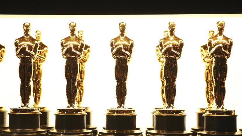ARCHIVO - Estatuillas de los Oscar tras bambalinas en los Oscar en Los Angeles el 26 de febrero de 2017. Las nominaciones a los Oscars 2024 fueron dadas a conocer el martes 23 de enero. (Foto Matt Sayles/Invision/AP, archivo)